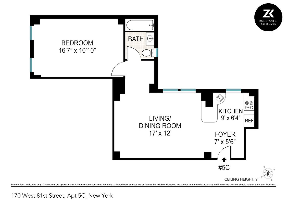 170 West 81st Street 5-C Upper West Side New York NY 10024
