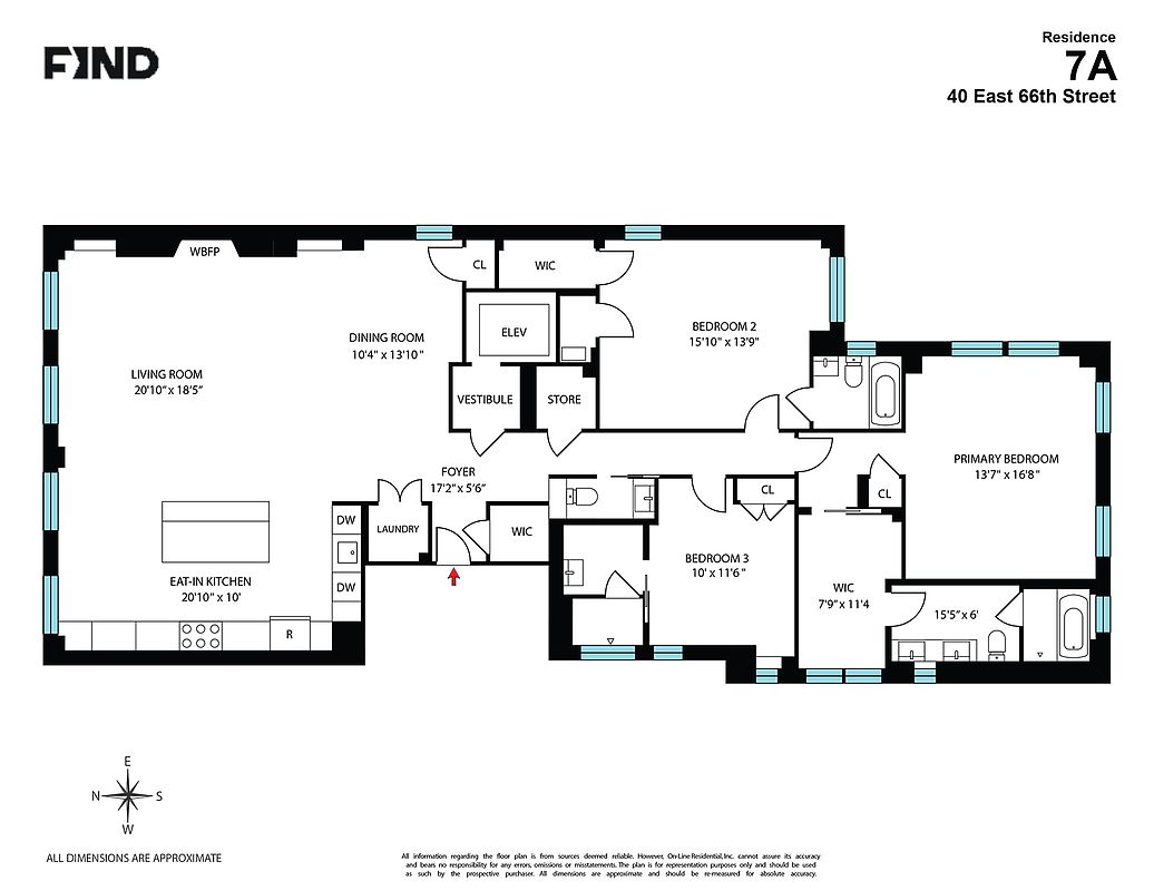 40 East 66th Street 7-A Upper East Side New York NY 10065